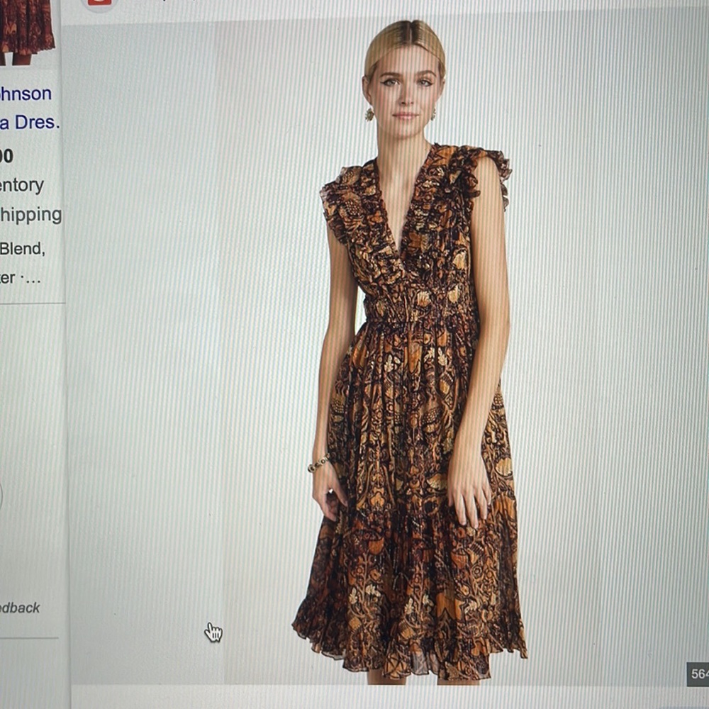 Ulla Johnson Samara Celestial dress SZ 6 new with tags chiffon.